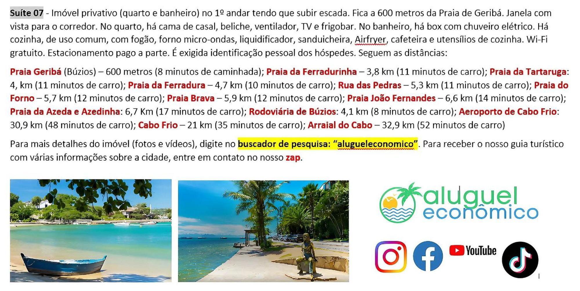 Buzios - Geriba - Suites - Aluguel Economico Luaran gambar